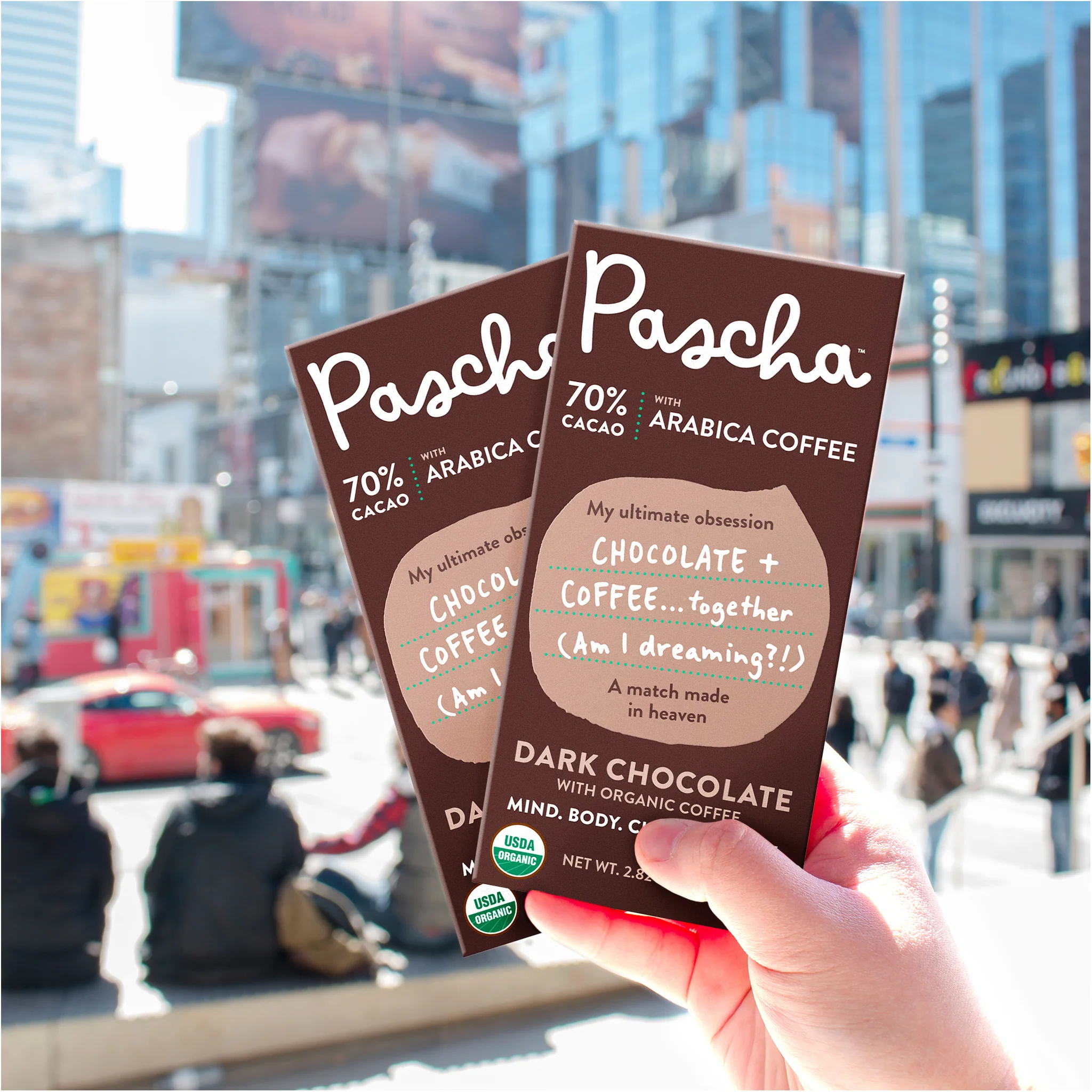 70% Cacao Organic Vegan Dark Chocolate Bar with Arabica Coffee - Image 5